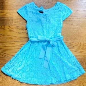 Aqua Lace Dress